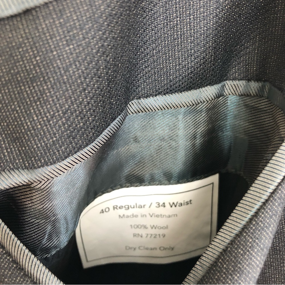 Pronto Uomo 100% wool Sport Coat 40R‎ Blazer Jacket Men’s Dark Gray 2 Button - Picture 10 of 15